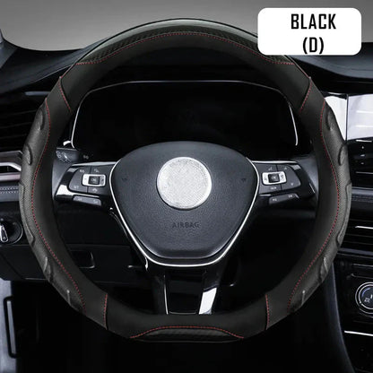 Car Steering Wheel Covers Universal Fit, Silaz Breathable Anti Slip Leather