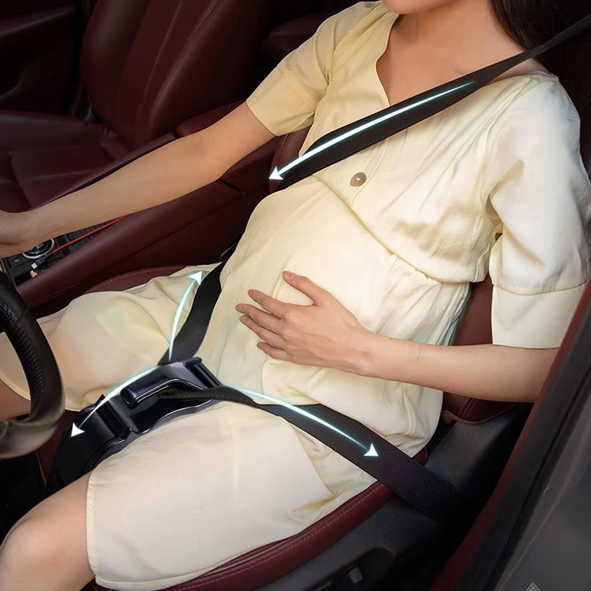 Pregnancy Seat Belt Adjuster – Safe & Comfortable Driving for Moms-to-Be 🤰🚗