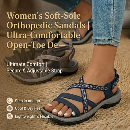 🚨 One-Day Deal – 60% OFF Ends Tonight ⏰ Women's Soft-Sole Orthopedic Sandals | Ultra-Comfortable Open-Toe Design 🌟