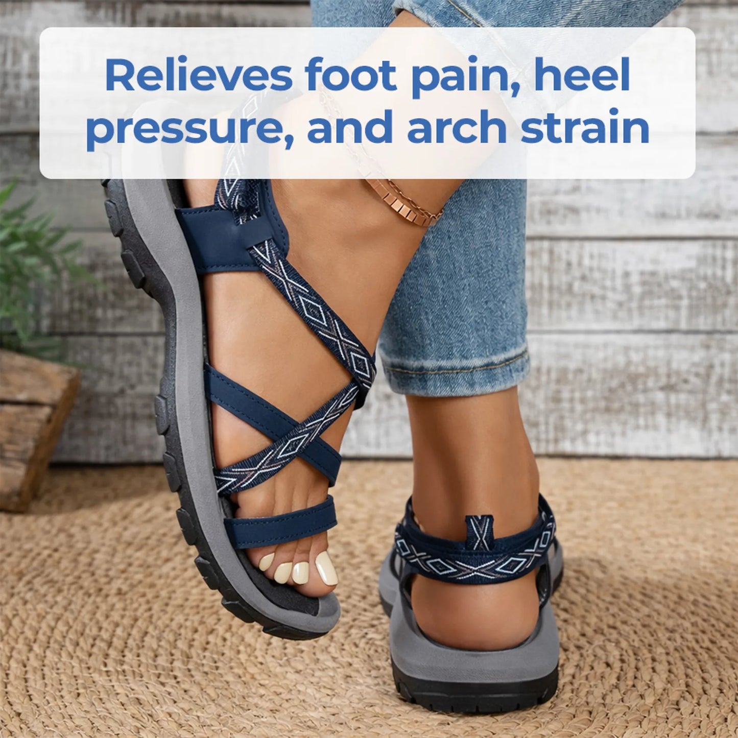 🚨 One-Day Deal – 60% OFF Ends Tonight ⏰ Women's Soft-Sole Orthopedic Sandals | Ultra-Comfortable Open-Toe Design 🌟